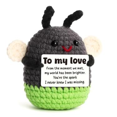 Imagem de Presentes sentimentais para ele, namorado, namorada, fofo, crochê, vaga-lume, presente romântico, Natal, Dia dos Namorados, presente de aniversário, lembrança I Love You