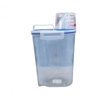 Imagem de Pote Hermético Multiuso Com Dosador 2kg Guardar Grão Farinha Whey Cereal