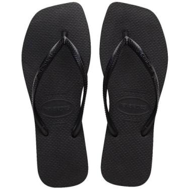 Imagem de Sandálias Havaianas Slim Square Preto 33/34