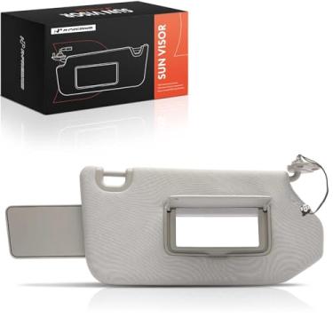 Imagem de A-Premium Viseira de substituição para Nissan Pathfinder 2013-2018 Infiniti QX6 JX35, com espelho, com luz, cinza, esquerda