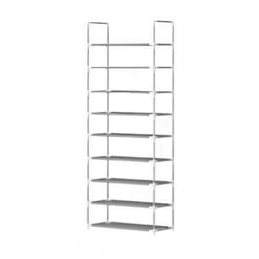 Imagem de Sapateira Vertical Inox 27 pares 9 Prateleiras (Branco)