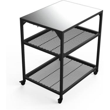 Imagem de MESA MODULAR OONI AÇO CARBONO INOX C/ DUAS PRATELEIRAS AJUSTÁVEIS UU-P09700
