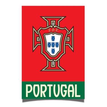 Imagem de Desert Cactus Pôster da Federação Portuguesa de Futebol de Portugal FPF Seleção das Quinas Futebol Futebol 28 x 43 cm Decoração de escritório Decoração Oficial Fan Gear (28 x 43 cm, Versão C)