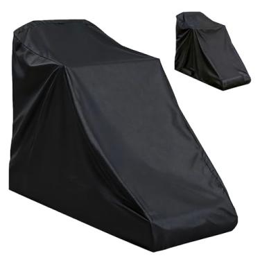 Imagem de Capa de esteira não dobrável, à prova de poeira e à prova d'água, capa de proteção solar impermeável de tecido Oxford (preto)