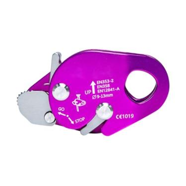 Imagem de Vaveren Dispositivo de ajuste para corda de escalada, segurança em árvores, equipamento para arboristas, Roxo