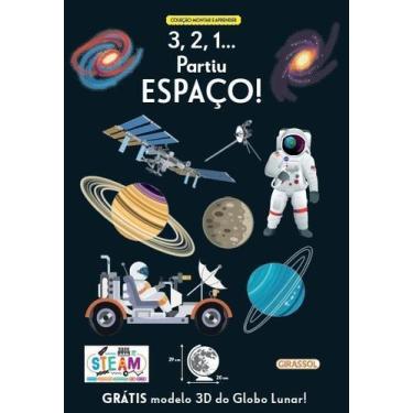 Imagem de Montar e Aprender - 3,2,1. Partiu Espaço! - Com Modelo 3D do Globo Lun