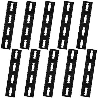 Imagem de Espaçadores de tomada de 40 peças, espaçadores de tomada e espaçadores de tomada para uso doméstico e industrial (preto)