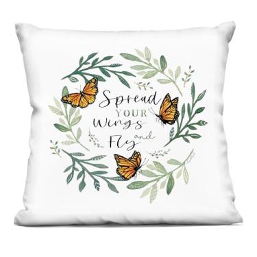Imagem de Stupell Industries Almofada estampada decorativa Spread Your Wings Butterflies Design by Elizabeth Tyndall