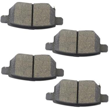 Imagem de GuuYebe Pastilhas de freio traseiras de cerâmica, para Toyota 2009-2019 Corolla 2017-2022 Prius Prime 2019-2022 Prius AWD-e Matrix 2012-2018 Yaris, para Scion 2011-2016 tC 2008-2015 xB, para Pon. tiac