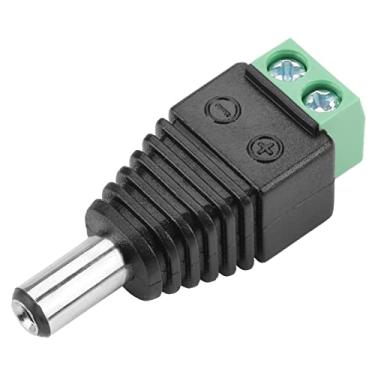 Imagem de 10 Pcs DC Power Masculino Plug Jack Terminal Adaptador Conector CCTV Câmera 5.5 * 2.1mm para de Segurança