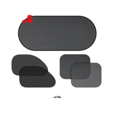 Imagem de Protetor Solar Para Janela De Carro Preto Proteção UV Cortina De Malha