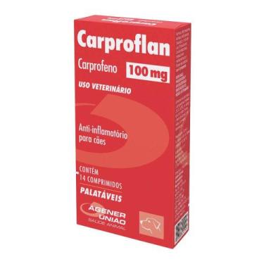 Imagem de Anti-inflamatório Carproflan para Cães com 14 Comprimidos de 100 mg - 