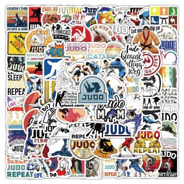 Imagem de Adesivos Judos, 100 unidades de vinil impermeável, anime, 5-7 cm