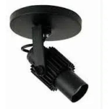 Imagem de Kit 3 Spot Aleta Suporte Lâmpada Comum E Led Com Porcelana - JR, Preto