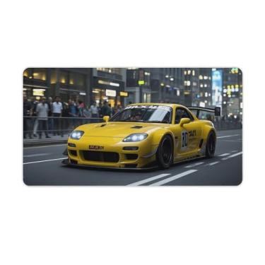 Imagem de HouLaiZhe JDM Car RX7 Modificado Wide Body Gaming Mouse Pads JDM Car Desk Pads Grandes Mousepads para Desktop Keyboard Computer Mat40X75cm