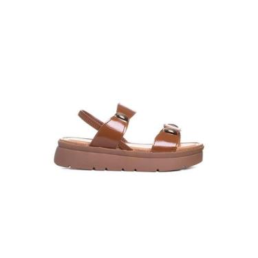 Imagem de Sandália Feminina Mississipi Flatform Tabaco, 35