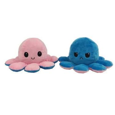 Imagem de Polvo Pelúcia Reversível Humor Tiktok Brinquedo Infantil