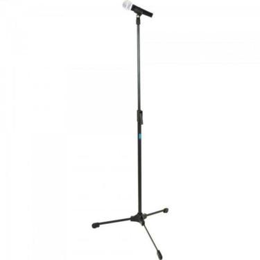 Imagem de Pedestal Reto Para Microfone Estúdio Tpr Preto