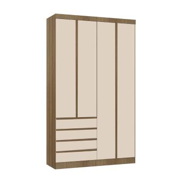 Imagem de Guarda Roupa Modulado 4 Portas e 4 Gavetas 134cm Veneza Luciane Móveis