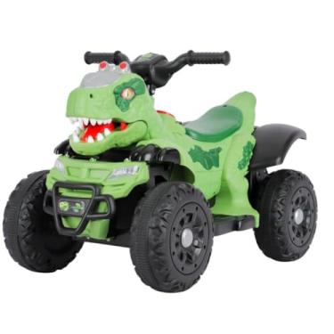 Imagem de Quadriciclo Elétrico Infantil 6V Dinossauro Rex - Verde