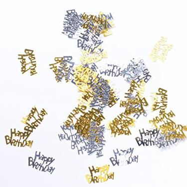 Imagem de Sanpyl Decoração de Confetes Dispersos de Mesa de Celebração de Aniversário Em Forma de Pentagrama para Suprimentos de Festa