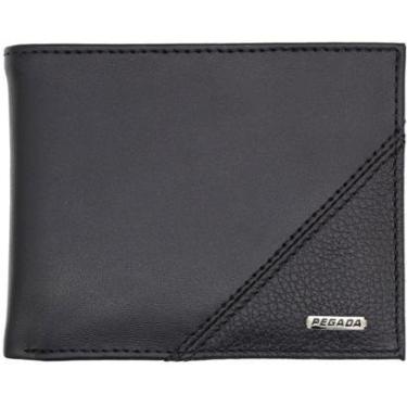 Imagem de Carteira Masculina Pegada Couro Porta Cartão Documento S/ Lapela-Masculino