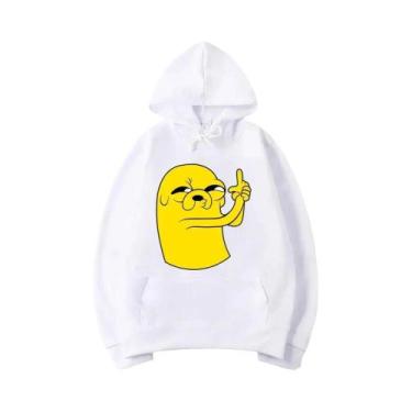 Imagem de Moletom Unissex Com Estampa Do Personagem Jake De Adventure Time, Esti