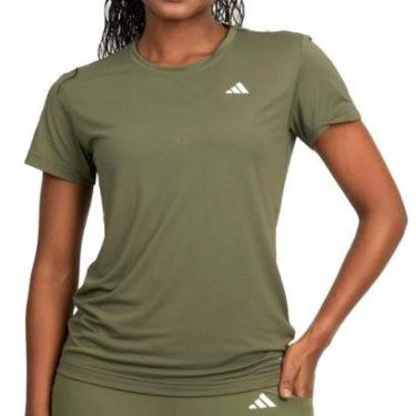 Imagem de Camiseta Feminina Adidas Own The Run Verde - KB5135-Feminino
