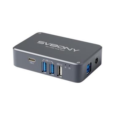 Imagem de Adaptador de alimentação SVBONY SV241 USB Hub 12V DC 96x61x25mm
