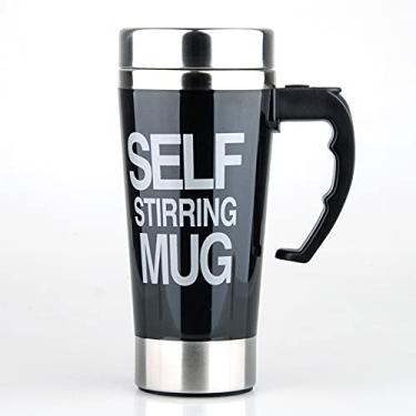 Imagem de Caneca Automática Elétrica Lazy Self Stirring 500ml Copo de Mistura Café Leite Suco Copos Isolados