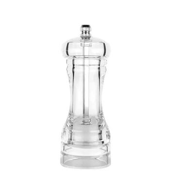 Imagem de Moedor de pimenta - acrílico, saleiro e pimenteiro, grossura ajustável por rotor de cerâmica, acessórios de cozinha, agitador contemporâneo, moagem suave, ajustável