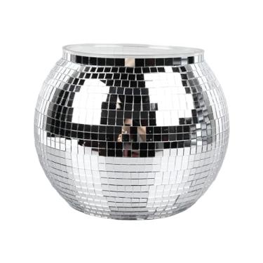 Imagem de Balde de Gelo Disco Plástico Grande Capacidade Bebida para Festa Cerveja Coquetel Vinho Reflete Luz Mantém Fria Espessado Versátil Eventos Internos