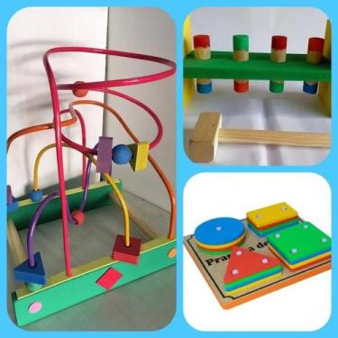 Imagem de Kit De Brinquedos Coordenação Motora Primeira Infância - BRINQUE E LEI