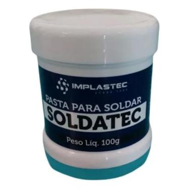 Imagem de Pasta Para Soldar Implastec Soldatec Pote 100g Fuxo Pastoso