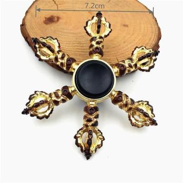 Imagem de Brinquedo Fidget Hand Spinner Finger Focus para adultos de metal color