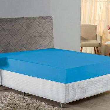 Imagem de Lençol com Elástico Queen Nobre 1 Peça 30cm de Altura Malha 100% Algod