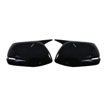 Imagem de Capa Para Espelho Lateral De Carro, Formato De Chifre, Fibra De Carbono, Capa Para Espelho Lateral, Compatível Com Honda CR-V CRV 2017-2020(Gloss Black)