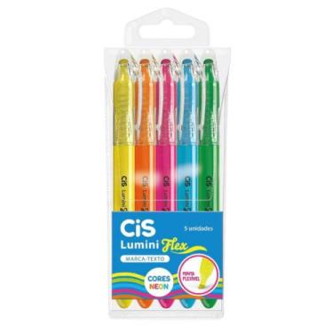 Imagem de Marca Texto Lumini Flex Neon com 5 Unidades - Cis