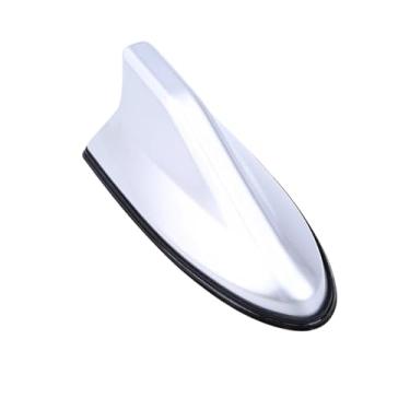 Imagem de Antena de barbatana de tubarão de carro antena de sinal de rádio FM à prova d'água para assento, peças externas de carro, multifuncional, externa, (prata)
