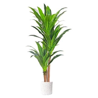Imagem de SLGGPJBU Plantas falsas planta artificial árvore tropical artificial em vaso planta artificial árvore para casa jardim escritório interior e exterior decoração moderna plantas artificiais interior