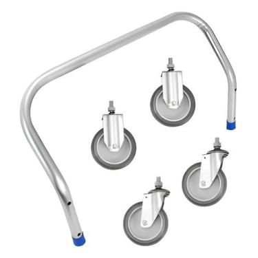 Imagem de Conjunto De Rodas E Rodizio Jsn Para Carrinho/caixa 370l (r9)