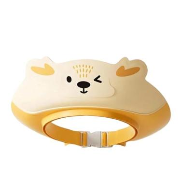 Imagem de Chapéu Touca de Banho Infantil Ajustável, Proteção para Lavagem de Cabelo, Material TPE Borracha, Design de Animais Fofos Sortidos, Confortável e Seguro para Bebês e Crianças Unissex