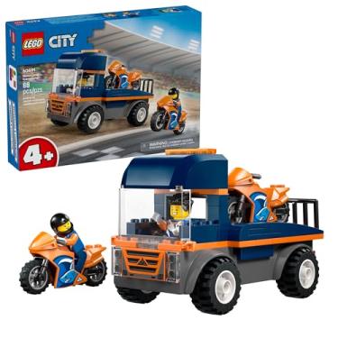 Imagem de LEGO City Transportador de Motocicletas; Brinquedo e 2 Minifiguras 60491