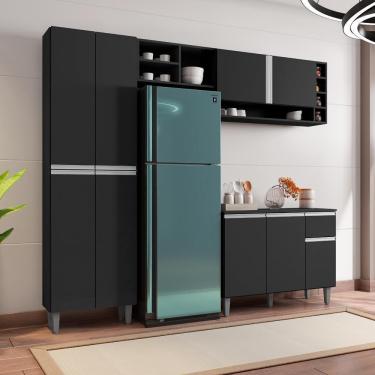 Imagem de Cozinha Compacta Chicago Preto Fosco