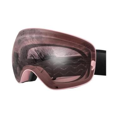 Imagem de Óculos De Esqui Unissex Antiembaçante UV400 Com Lentes Intercambiáveis