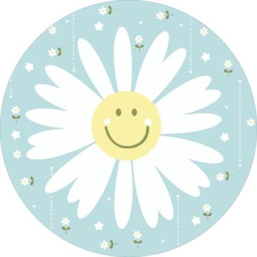 Imagem de Painel de Lona Redondo Margarida Feliz Cores Candy  - Fabrika de Festa
