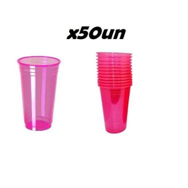 Imagem de Copo Neon Balada Festa 300Ml Com 50 Unidades - Arcolor