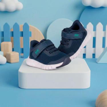 Imagem de Tênis Infantil Menino Kidy Equilibrio Marinho Conforto e Segurança -, 