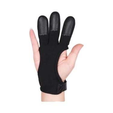 Imagem de Luvas De Couro Para Arqueria Com Proteção De Três Dedos, Adequadas Par