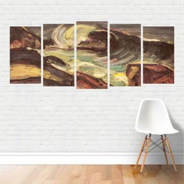 Imagem de Quadro Artístico A Onda Anita Malfatti Expressionismo Canvas